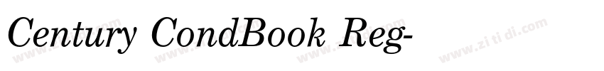 Century CondBook Reg字体转换